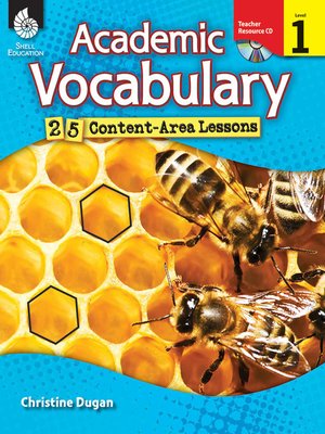 cover image of Academic Vocabulary: 25 Content-Area Lessons, Level 1